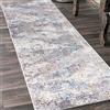 Mazovia Tappeto - Passatappeti Moderni - Pelo Corto, Morbido - Per Ingresso, Ingresso Camera, Da Letto, Cucina, Corridoio - Motivo Astratto - Collezione Portland - Grigio Blu 2-100 x 350 cm