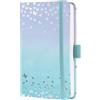 SIGEL J6346 - Agenda settimanale, formato A6, copertina rigida, blu, viola, certificato FSC