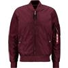 Alpha Industries 1 TT Bomber Jacket per Uomo Giacche, Dark Maroon