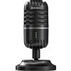 Moman Microfono pc, microfono streaming per PC, PS4, PS5, condensatore microphones USB C per giochi, podcast, registrazioni, streaming, con muto/gain, adattatore per telefono, compatibile con Mac, Winows