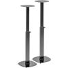 myWall My Wall HS 23 L Supporto per altoparlante allungabile supporto da pavimento regolabile in altezza nero 2 pezzi