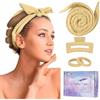 CORATED Bigodino Lungo per Boccoli, Bigodino Fascia Capelli, Bigodino Senza Calore, Bigodino Lungo per Boccoli