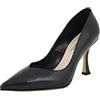 QUEEN HELENA Decollete con Tacco Medio Scarpe Eleganti a Punta Chiusa Donna K2074 (Nero Pu, Numeric_38)