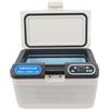 Qcwwy Mini Frigorifero per Auto, Frigorifero Elettrico per Auto da 12 Litri Congelatore Elettrico con Raffreddamento e Riscaldamento Dual Frigoriferi Freddi e Caldi da 75 W