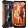 CUBOT Kingkong ACE 2 Rugged Smartphone Android 14, 16GB+128GB/1TB Telefono Indistruttibile, 6.56 HD+ 90Hz Cellulare Antiurto, 48MP, 5100mAh, 1.32 Schermo Posteriore/4G Dual SIM/IP68/NFC/OTG/FACE ID