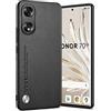Puxssul Cover per Honor 70 5G Custodia in Pelle Sintetica TPU, Anti-Shock Anti-Graffio Anti-Scivolo Ultra Leggera Cover per Honor 70 5G, per Uomini Donne (Nero)