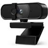 INDOTEAM Webcam 1080P per PC con microfono - Webcam HD 1080P USB per PC Laptop Mac - Webcam con microfono e copertura per la privacy - Webcam HD Plug and Play 1080P Webcam per PC portatile Webcam