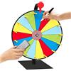 Jorzer Gira La Ruota Ruota della Roulette 11,81 Pollici 10 Slot Ruota Che Gira Gioco 5 Colori Riutilizzabile Ruota del Premio della Fortuna Ruota a Secco con Base a Ventosa per Feste Carnevale Fiera