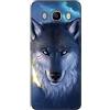 DiaryTown Custodia per Samsung Galaxy J5 2016 in Silicone Morbida, Nero - Cover con Disegni Animale, Sottile TPU Antiurto Bumper Cellulare Protettiva, Lupo B