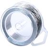 RUNFENG 1 Rotoli 6 Filo 0.4 mm x 50 Metri Filo All'uncinetto Dorato per Palline di Natale Bracciali Anelli Collane e Artigianato Confezioni Regalo Hobby Creativi Non Elastico (Argento)