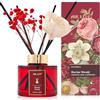 Airkeep Profumatore per Ambienti 150ml, Marine Woody Reed Diffuser Set, Rose Diffusore Profumo Ambiente, Diffusore di Fragranze per Bagno, Appartamento, Decorazione Della Casa