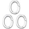 SUNNYCLUE 1 Scatola 3 Pezzi 10mm 925 Clip per Anello A Molla in Argento Sterling Moschettoni Rotondi in Argento Sfuso Fermagli per Borse Ganci A Scatto Anelli A O per La Creazione di Gioielli por
