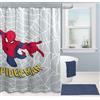 Jay Franco Tenda da doccia Marvel Spiderman, 178 x 182 cm, in tessuto, decorazione per il bagno