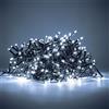 HAND - Luci Natale Interno e Esterno 500 LED con 8 Effetti Luce, Certificate, Basso Consumo e Impermeabili (Bianco Freddo, 25 metri)