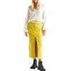 United Colors of Benetton Maglia Scollo V M/L 1442D4024 Maglione, Bianco, S Donna