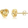CHIC & ARTSY Orecchini a perno da donna in argento Sterling 925 celtico con nodo triquetra
