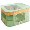 ALLSOPETS Recinto per Cani Box Pieghevole Portatile per Cane Gatti Recinto per Cuccioli Coniglio Porcellino d'India Traspirante Recinto per Animali Domestici con Tasca Laterale (Vert,XXL)