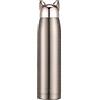 Cisixin 1 Pezzi Thermos in Acciaio Inossidabile,Thermos in Acciaio Inossidabile Con Orecchie Di Gatto, Adatto a Donne e Bambini