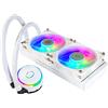 Cooler Master MasterLiquid PL240 Flux - Sistema di Raffreddamento a Liquido AIO per CPU, 2 Ventole 120 mm, Radiatore 240 mm, Controller RGB Indirizzabile Gen2 - Supporta AMD e Intel, bianca