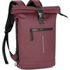 Lekeinchi Zaino Rolltop Uomo Donna Porta PC 17 Pollici | Zaino Impermeabile Uomo Donna - Rains Zaino Espandibile - Viaggio Casual Lavoro Università - Bordeaux