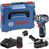 Bosch Professional 12V System Trapano-avvitatore a batteria GSR 12V-35 FC (incl. 2 accessori, 2 batterie GBA 1V 3.0 Ah, caricabatteria GAL 12V-40, impugnatura supplementare, in L-BOXX)