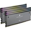 CORSAIR DOMINATOR TITANIUM DDR5 RGB Kit di Potenziamento Della Luce - 2x Moduli - 0 GB RAM - CORSAIR Compatibile con iCUE - Grigio