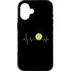 tennis ball sport net tennis racket cour Palla da tennis ECG battito cardiaco Custodia per iPhone 16
