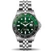 Lorenz Gmt Two Tone 030257CC Special Edition - Orologio Uomo con Cinturino in Acciaio Inossidabile - Orologio Automatico Sub 200m