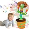 HICAS Dancing Talking Cactus Toy Repeat What You Say Singing Cactus Voice Recorder Baby Toys Controllo del volume con 120 canzoni Divertente Giocattoli educativi per bambini, regali e decorazione per