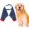 Qcwwy Protezione per Il Gomito del Cane, Protezione per Le Gambe Anteriori del Cane Protezione per Le Ferite della Gamba Dell'animale Domestico Tutore per Il Gomito del Cane Imbottito (S)