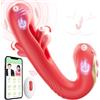 Gethorny Vibratore Clitoride Sex Toys Donna - Vibratoreper Donna Telecomando Sex Toys Coppie Uomo con 9 Modalità di Sbattimento e Vibrazione, Vibratori Donna Pene Stimolatore per Clitoride Sexy Toys Wireless