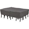 Classic Accessories 55 - 156 - 055101-ec Ravenna Ovale/Rettangolare per Tavolo e sedie, XL, Colore: Tortora