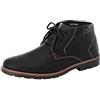 Rieker Brent & Sam's 35310, Stivaletti Uomo, Nero (Schwarz/Schwarz), 40 EU