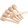 Fdit 50PCS Bastoncini Legno Famiglia Portatile Barattoli per Marmellata Set di Cucchiaini Bastoncini Honey Agitazione Stick per Vasetti (Brown 8cm)