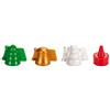 Tescoma 631646 Delicia Deco Stampi Tridimensionale per Dolci, Forme Natalizie, Plastica, Multicolore, 3 Pezzi