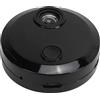 Akozon Telecamera di Monitoraggio WiFi HDQ15, Telecamera di Sicurezza Telecamera Wireless HD 1080P Visione Notturna Grandangolare Telecomando Mini Telecamera Girevole Portatile con