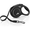 Flexi Guinzaglio New Classic Tape Nero XS - 3 METRI