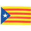 AZ FLAG Bandiera Catalogna Estelada 90x60 cm Poliestere 100D 2 Occhielli | Uso interno ed esterno bandiera decorativa catalana doppie cuciture e bordi rinforzati con occhielli metallici