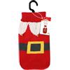 Record - Maglioncino per Cani Elfo Rosso. Maglione Natalizio con Dolcevita, Sfondo Rosso e Dettagli Bianchi, Comodo e Divertente | 3XS, Lunghezza dorso 20 cm