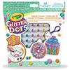 CRAYOLA Glitter Dots - Set Portachiavi Brillanti Dolcetti, per Creare Portachiavi Scintillanti con Il Glitter Modellabile, attività Creativa e Idea Regalo, 04-1084