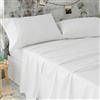 BURRITO BLANCO Set di Lenzuola Bianche per Letto di Cortesia 150 cm X 190/200 cm (Disponibile in più Taglie)