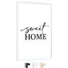edihome, Cornice 50x70, Legno, Portafoto da Parete, per Maglia da Calcio, Poster, Laminato Acrilico, Cornici, per Quadri (Bianco, 50x70)