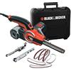 BLACK+DECKER, Lima Elettrica con 9 Accessori, Valigetta, 400 W, Arancione. KA902EK-QS