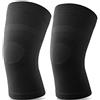 TOFLY Manicotto a Compressione per Ginocchio, Calze al Ginocchio per Uomo & Donna, Calze a Compressione al Ginocchio Supporto per Sollievo dal Dolore, Artrite, Corsa, Sport, Strappi del, Nero L