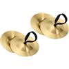 PATIKIL Cimbali per Ditas, 2 Coppia Dito Ballo Ventre con Zills Ottone Strumento Musicale Piccolo per Feste Ballo