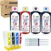 F-INK FINK Kit di inchiostro ricaricabile compatibile con cartucce d'inchiostro Epson T1295, compatibile con stampanti BX535WD BX625FWD BX630FW BX925FWD WF-7515 WF-7525 WF-3520DWF WF-3010DW WF-3540DTWF