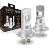 Superlite Kit di lampade di conversione da alogeno a LED H7 Plug & Play Gold Series 6500K / 10000 Lumens / 12-24V / 18W Per auto, moto e camion
