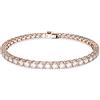 Swarovski Braccialetto Matrix Tennis, Taglio Round, Bianco, Placcato color oro rosa
