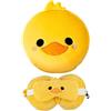 Puckator Cuscino da Viaggio con Maschera Relaxeazzz - Papera - Animali Dolci