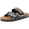 QUEEN HELENA Ciabatte con Doppia Fibbia con Strass Estive Donna R231 (Rosa, Sistema Taglie Calzature EU, Adulto, Donna, Numero, Media, 40)